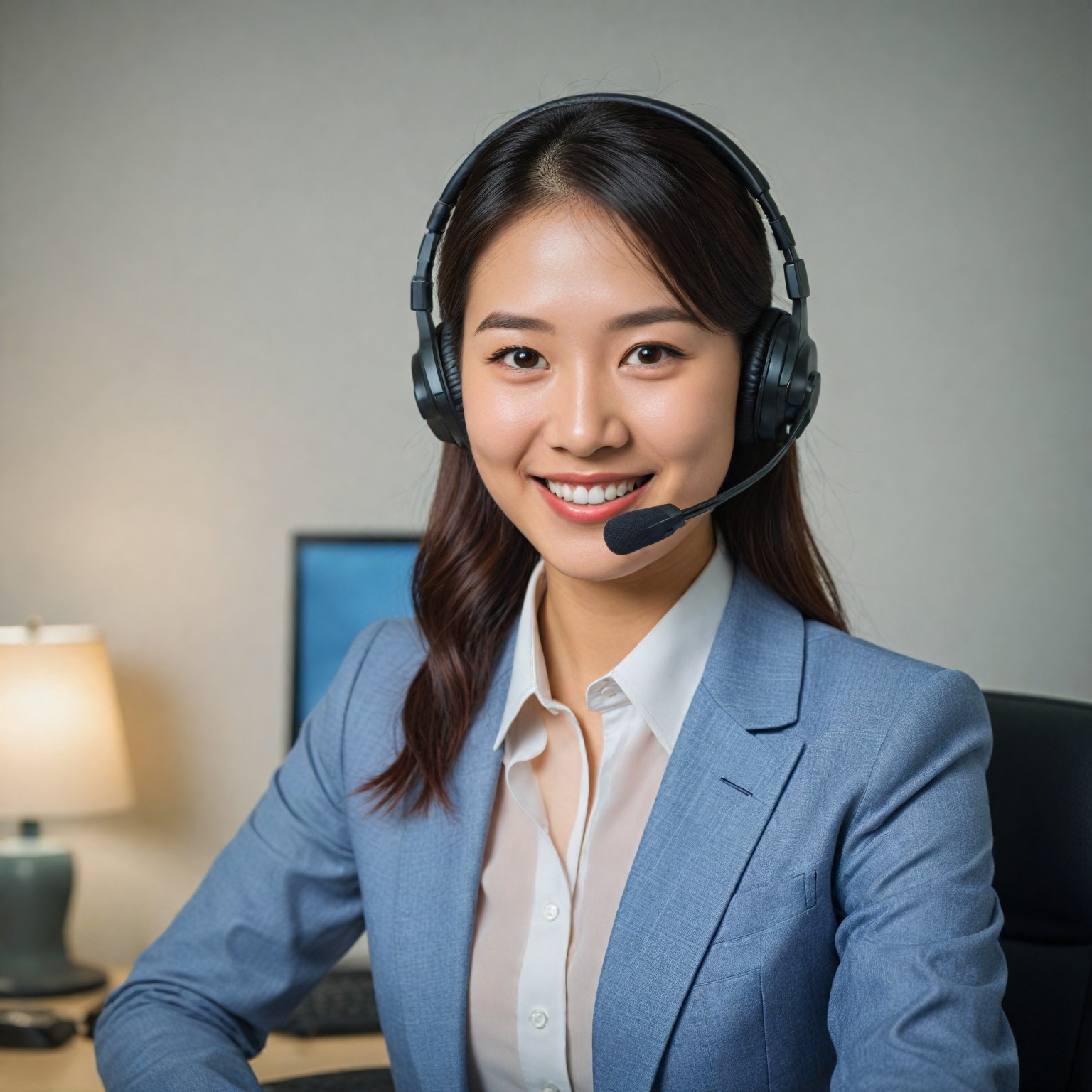 A Doctastic team member wearing a headset, ready to help
